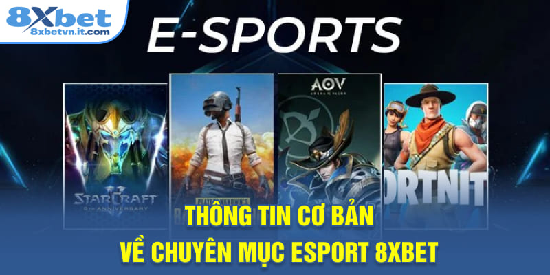 Thông tin cơ bản về chuyên mục esport 8XBET